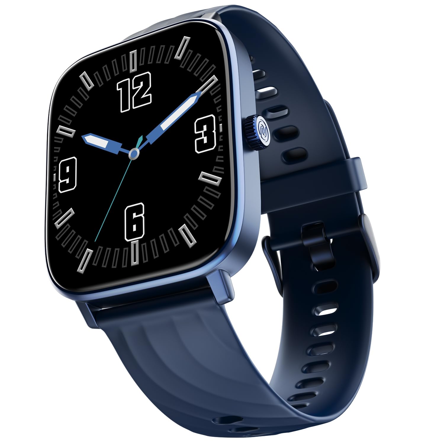 Noise New Macro Smart Watch with 2.0” HD Display,Metallic Finish BT Calling, Functional Crown, 7 Days Battery Life, Sleep Tracking, 200+ Watch Faces (Elite Black)