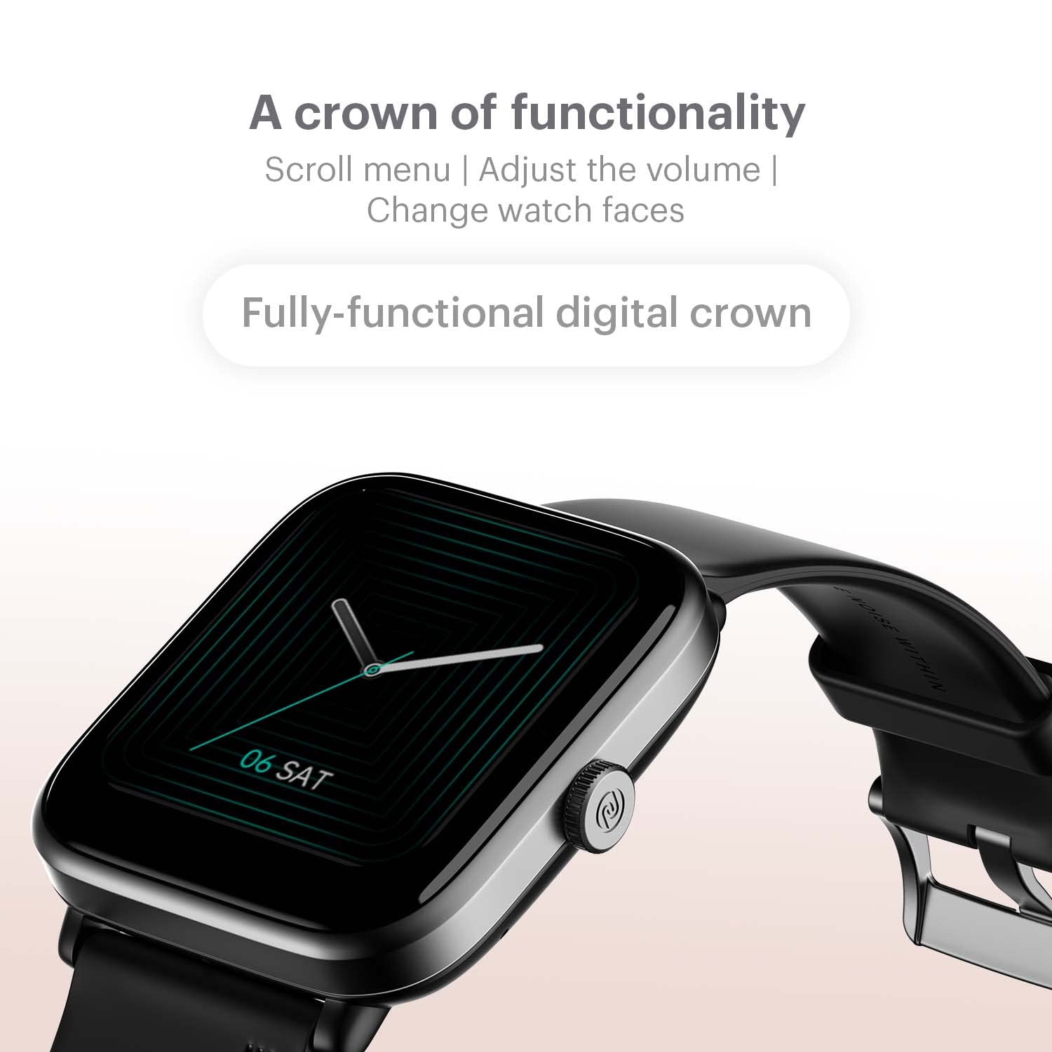 Noise ColorFit Pro 5 Max 1.96" AMOLED Display Smart Watch, BT Calling, Post Training Workout Analysis, VO2 Max, Rapid Health, 5X Faster Data Transfer - Jet Black