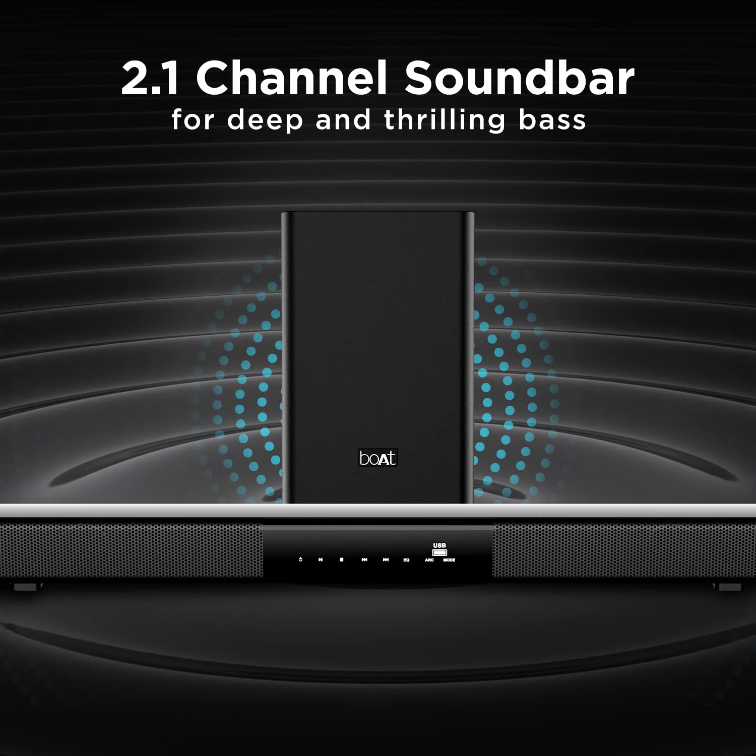 boAt Aavante Bar 4000DA with Dolby Atmos 3D 200 W Bluetooth Soundbar (Premium Black, 2.1 Channel)