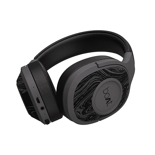 boAt Rockerz 558 Over Ear Bluetooth Headphones with Upto 20 Hours Playback, 50MM Drivers, Soft Padded Ear Cushions and Physical Noise Isolation(Black)