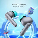 boAt Airdopes 148/141 Bluetooth Truly Wireless in Ear Ear Buds w/ 42H Playtime,Low Latency Mode for Gaming, ENx Tech, IWP, IPX4 Water Resistance, Smooth Touch Controls