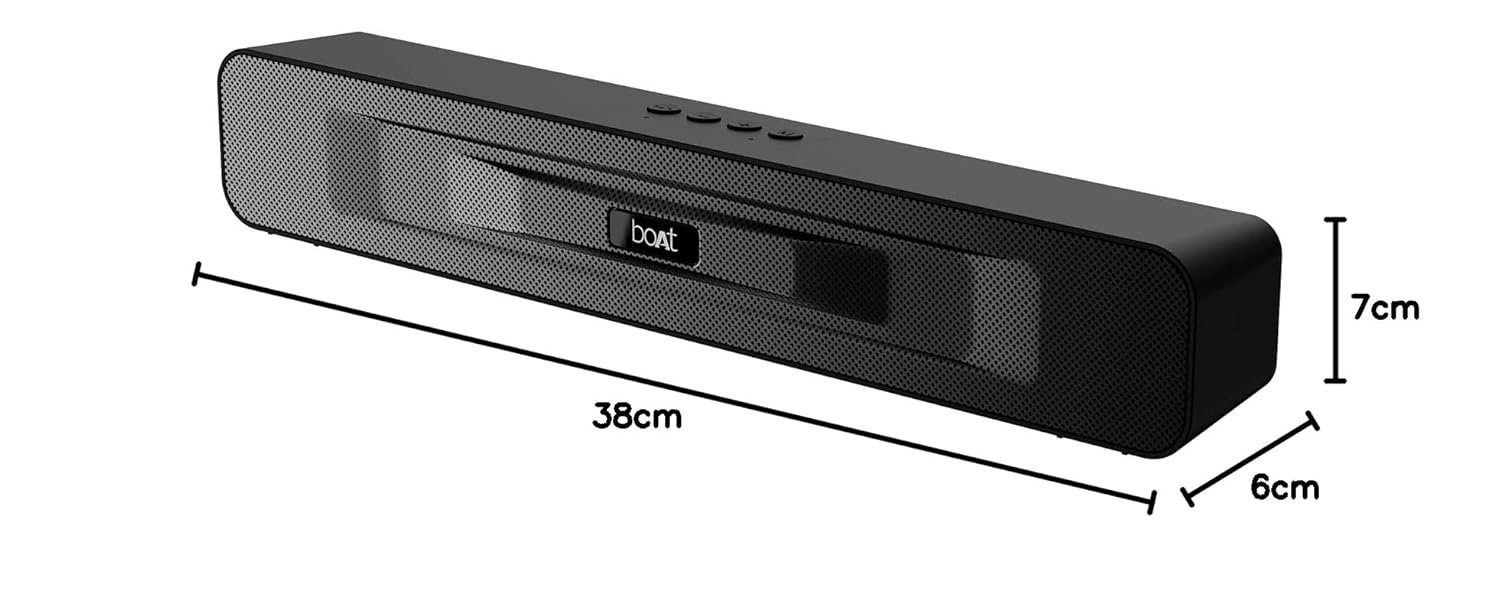 boAt Aavante Bar 4000DA with Dolby Atmos 3D 200 W Bluetooth Soundbar (Premium Black, 2.1 Channel)