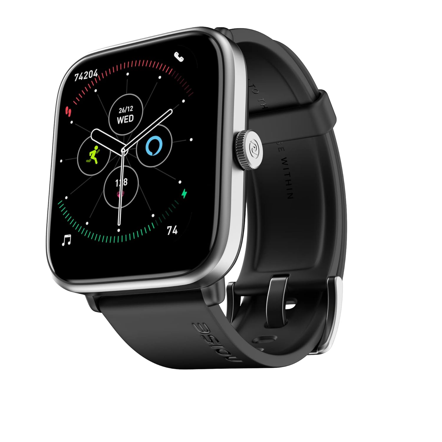 Noise ColorFit Pro 5 Max 1.96" AMOLED Display Smart Watch, BT Calling, Post Training Workout Analysis, VO2 Max, Rapid Health, 5X Faster Data Transfer - Jet Black