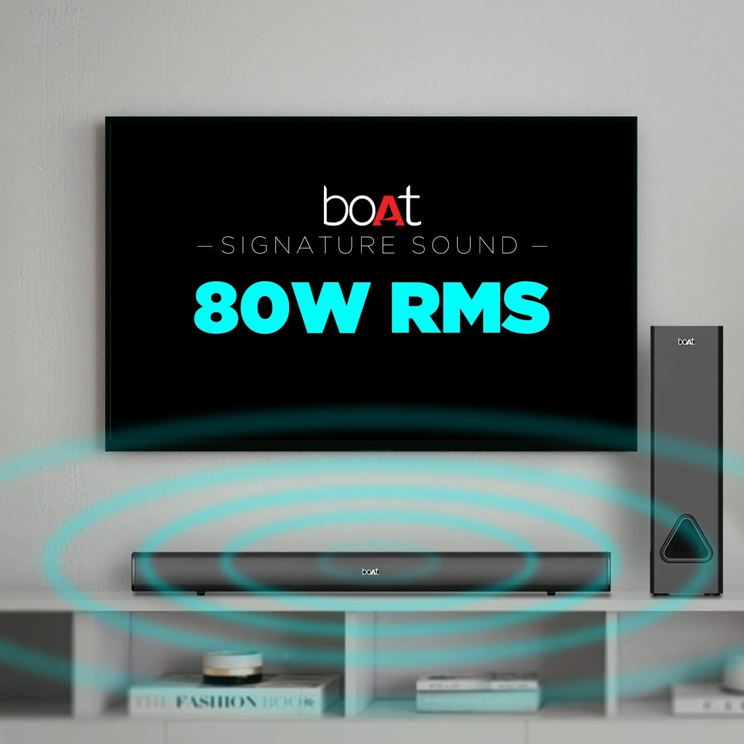boAt Aavante Bar 4000DA with Dolby Atmos 3D 200 W Bluetooth Soundbar (Premium Black, 2.1 Channel)