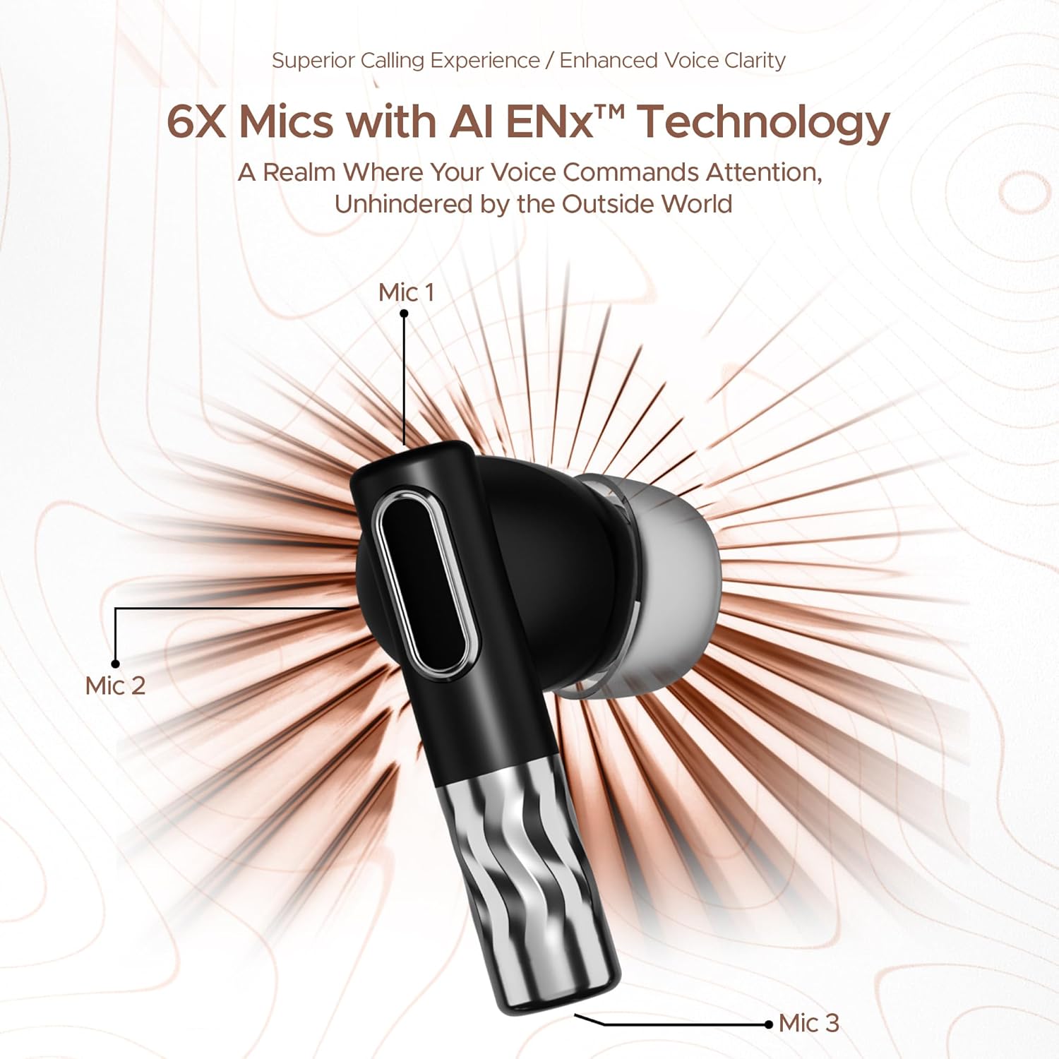 boAt Nirvana Zenith TWS in-Ear Earbuds w/Dolby Audio, 50dB ANC, Adaptive EQ Powered by Mimi, 6-Mic AI-ENx™, 50 Hrs. Playback & Hearables App Support(Mystique Black)