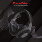 boAt Rockerz 558 Over Ear Bluetooth Headphones with Upto 20 Hours Playback, 50MM Drivers, Soft Padded Ear Cushions and Physical Noise Isolation(Black)