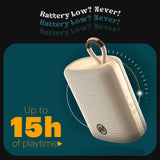 Noise Vibe 2 5W Portable Wireless Bluetooth Speaker with Built-in Mic,15H Playtime,TWS Pairing Support,52mm Driver,BT v5.3 (Safari Beige)