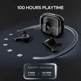boAt Airdopes 121 Pro Plus Truly Wireless in Ear Ear Buds w/ 100 HRS Playtime, 4 Mics w/ENx™, 50ms Low-Latency Beast™ Mode, ASAP™ Charge, IWP™ Tech, BT v5.3 & IPX5 Earbuds TWS (Black)