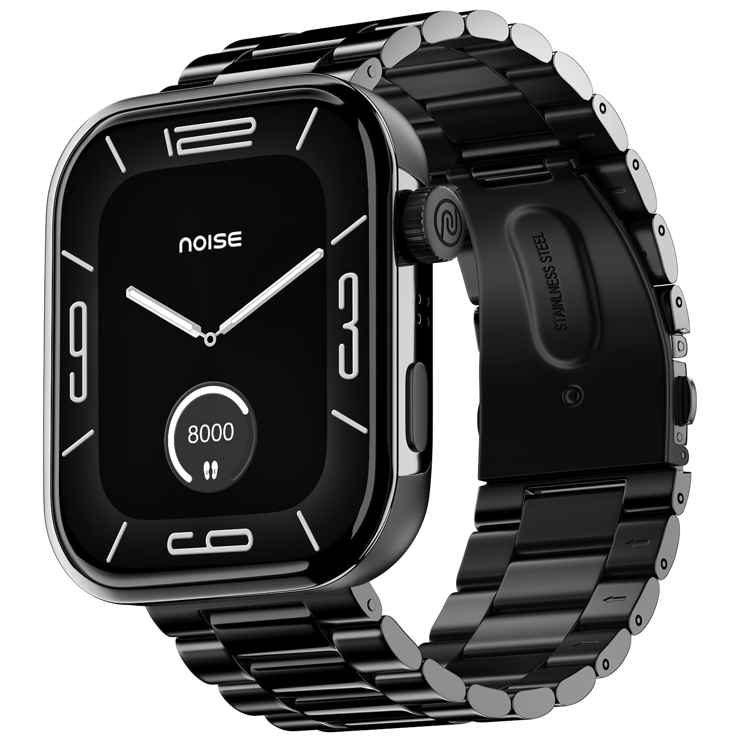 Noise ColorFit Pro 5 Max 1.96" AMOLED Display Smart Watch, BT Calling, Post Training Workout Analysis, VO2 Max, Rapid Health, 5X Faster Data Transfer - Jet Black