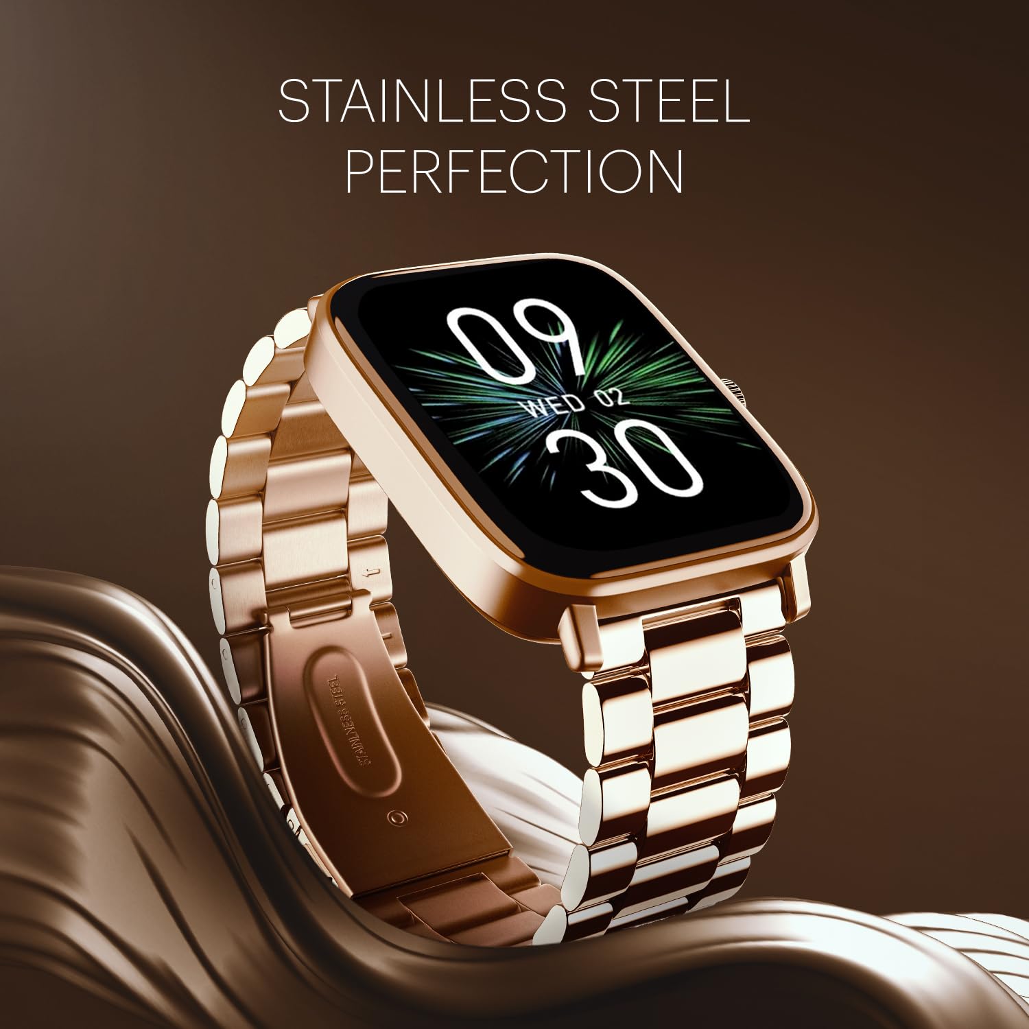 Noise New Macro Smart Watch with 2.0” HD Display,Metallic Finish BT Calling, Functional Crown, 7 Days Battery Life, Sleep Tracking, 200+ Watch Faces (Elite Black)