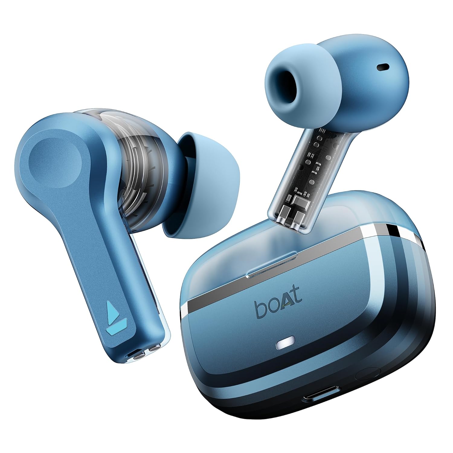 boAt Nirvana Space Truly Wireless in-Ear Earbuds w/ 360º Spatial Audio, ANC (~32dB),100HRS Playback,4 Mics w/AI-ENx™,in-Ear Detection,DLC Drivers, Multipoint Connectivity Ear Buds TWS (Cosmic Black)