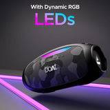 boAt Stone ignite Bluetooth Speaker w/ 90 W RMS Sound, RGB LEDs, EQ Modes, IPX6,BT v5.3,Multi- Compatibility– Aux&USB, Playback time Up to 5 Hours & Type C Charging