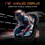 Fire-Boltt Solaris 1.78” AMOLED Always-on Display with 368 * 448 px Resolution, 123 Sports Mode, IP68 Water-Resistant, Long-Lasting Battery Life and Comprehensive Health Tracking