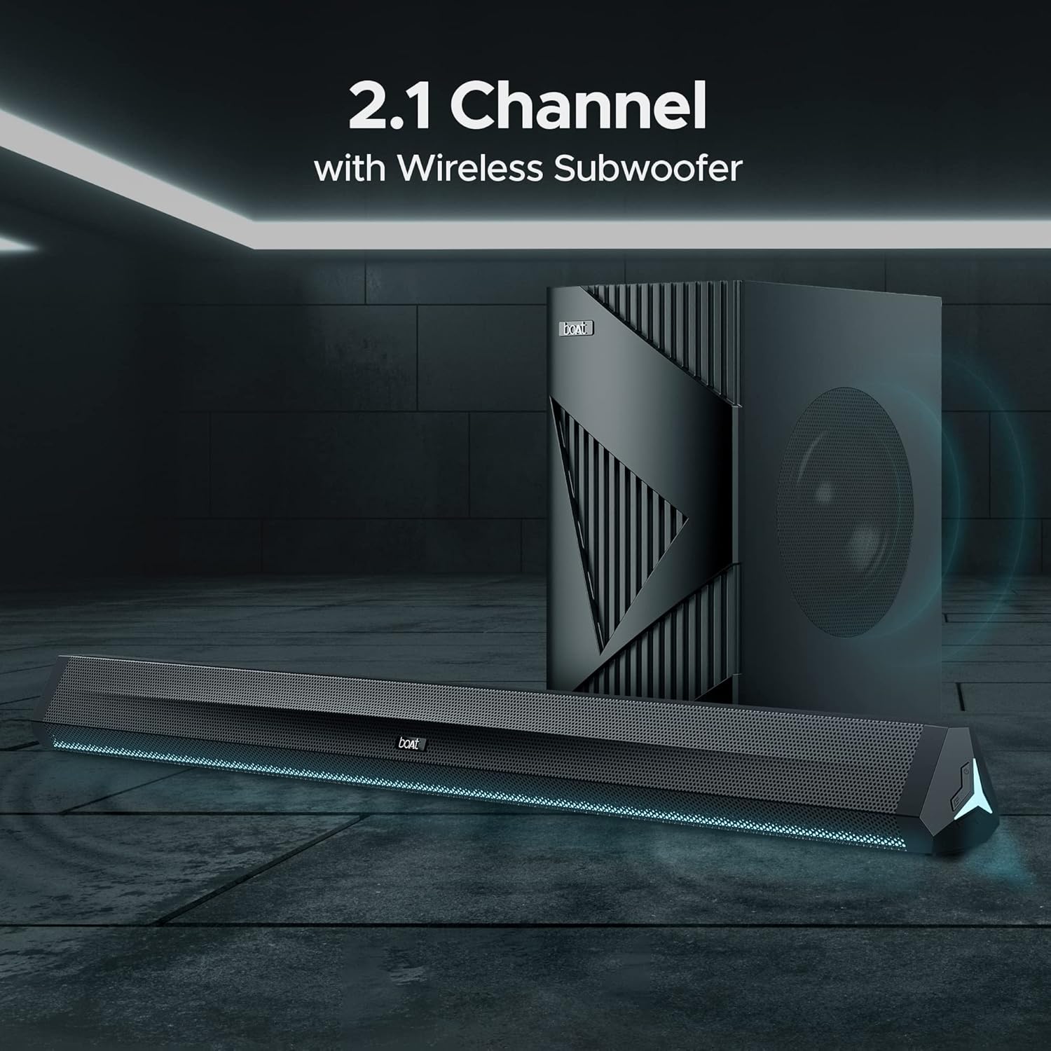 boAt Aavante Bar 4000DA with Dolby Atmos 3D 200 W Bluetooth Soundbar (Premium Black, 2.1 Channel)