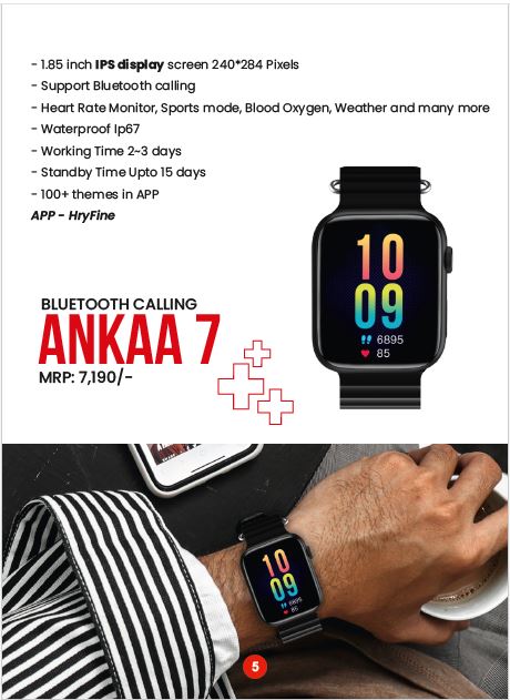 Swiss Military BLUETOOTH CALLING - ANKAA 7 1.85 inch display