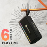 Portronics Harmony Mini 25W HD Premium Portable Bluetooth Speaker with Subwoofer, EQ Adjustment, 6 Hours Playtime, in-Built Mic,TWS Mode,RGB Lights, Bluetooth V5.3, Type C Fast Charging