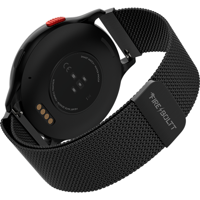 Fireboltt Torrent featuring 36.3mm always-on AMOLED round display, Bluetooth calling, voice assistant, health suite, 100+ sports modes, IP67 water resistant