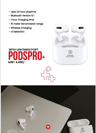 SWISS EARBUDS PODS PRO+