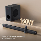 Portronics pure sound 108 160w sound bar for tv with deep bass| Bluetooth soundbar online