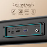 Portronics pure sound 108 160w Bluetooth sound bar for tv with easy control| soundbar with multi connectivity features