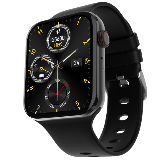 Fire-Boltt Visionary 1.78" AMOLED Bluetooth Calling Smartwatch with 368 * 448 Pixel Resolution, Rotating Crown & 60Hz Refresh Rate 100+ Sports Mode, TWS Connection, Voice Assistance