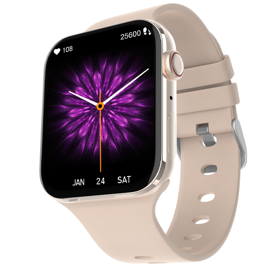 Fire-Boltt Visionary 1.78" AMOLED Bluetooth Calling Smartwatch with 368 * 448 Pixel Resolution, Rotating Crown & 60Hz Refresh Rate 100+ Sports Mode, TWS Connection, Voice Assistance